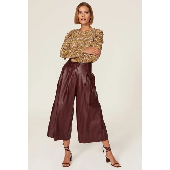 REBECCA MINKOFF Carrie Puff Shoulder Top Golden Yellow - NWT - Picture 5 of 6